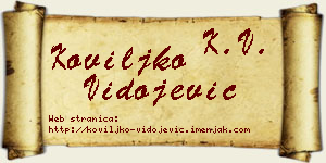 Koviljko Vidojević vizit kartica